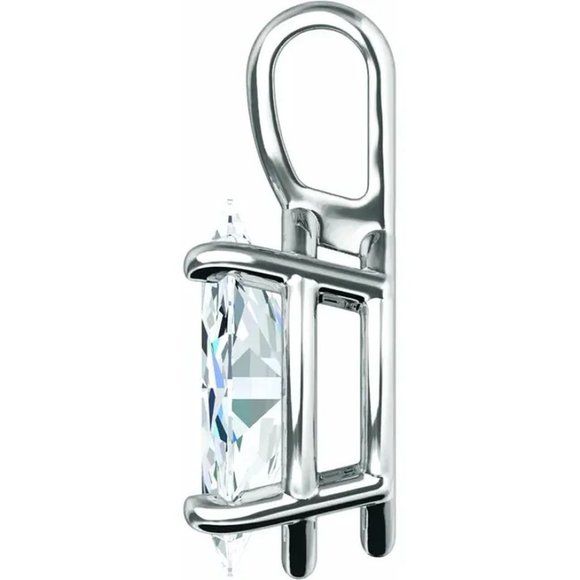 Marquise Diamond Pendant 14K White 1.02 Ct E Si2 Igi C48200075 - Picture 4 of 6